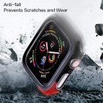 Wholesale Apple Watch Series 6 / SE / 5 / 4 Hard Full Body Case with Tempered Glass 44MM (Hot Pink)